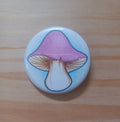 Badge champignon mauve