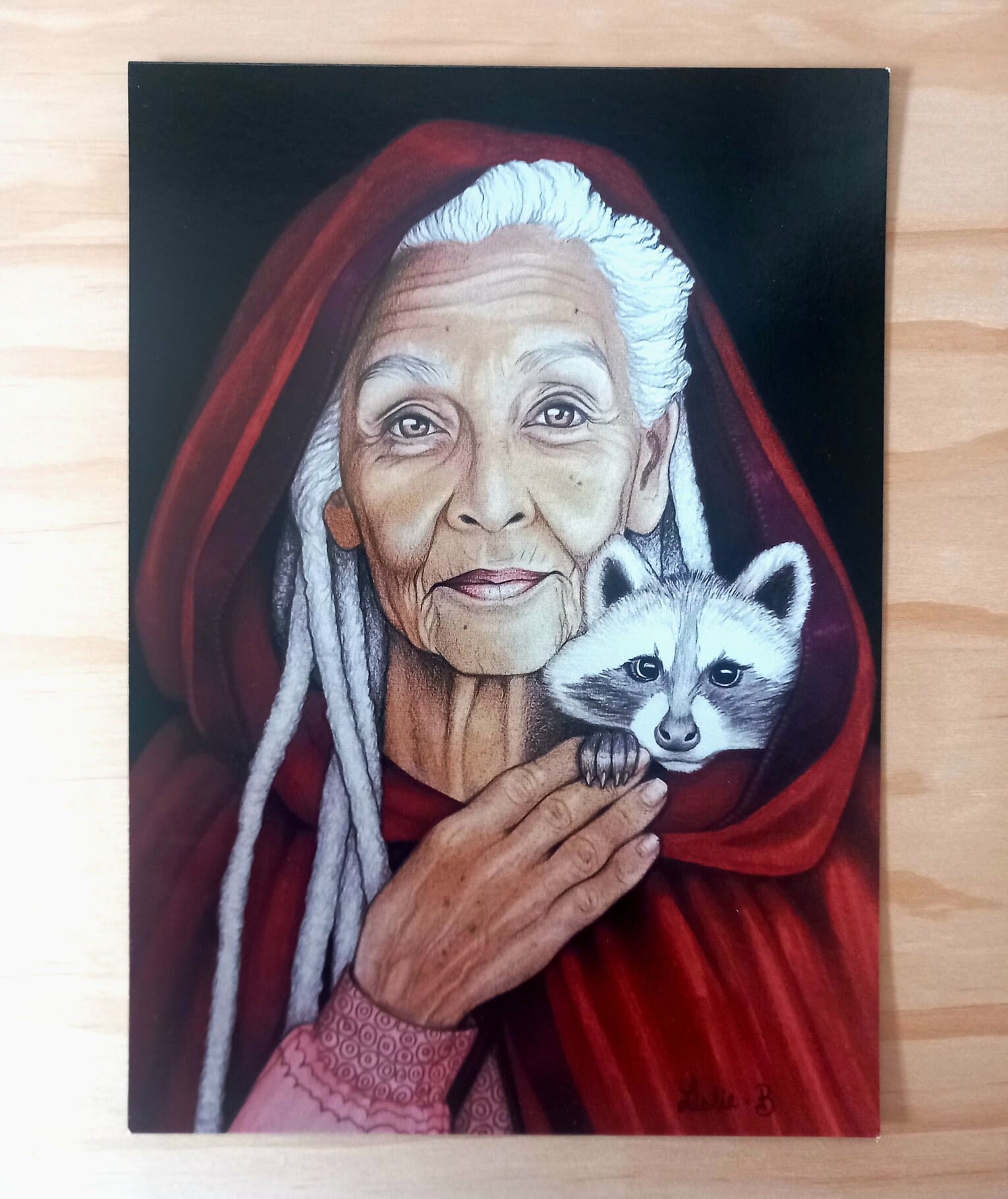 Carte format A6 Cordelia Racoon