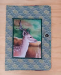 Protège carnet daim
