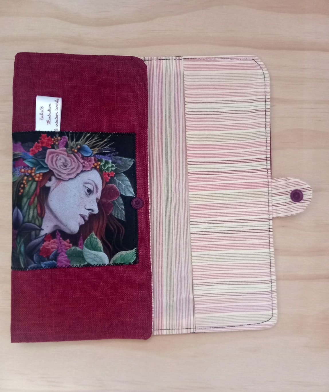 Protège carnet des fleurs pour Margarita