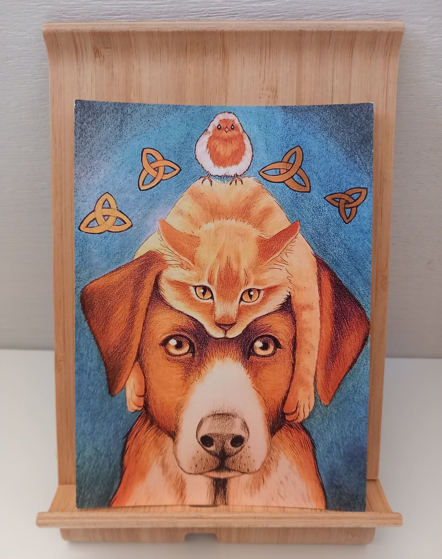Carte postale les animaux de la sorcière