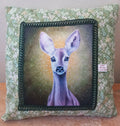 Grand coussin lumière de biche