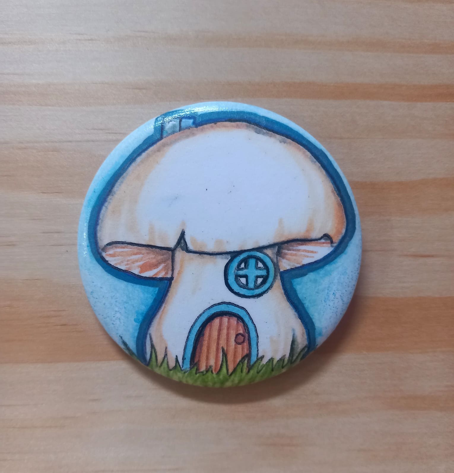 Badge maison champignon