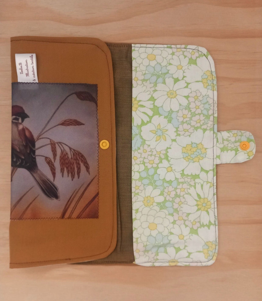 Protège carnet moineaux