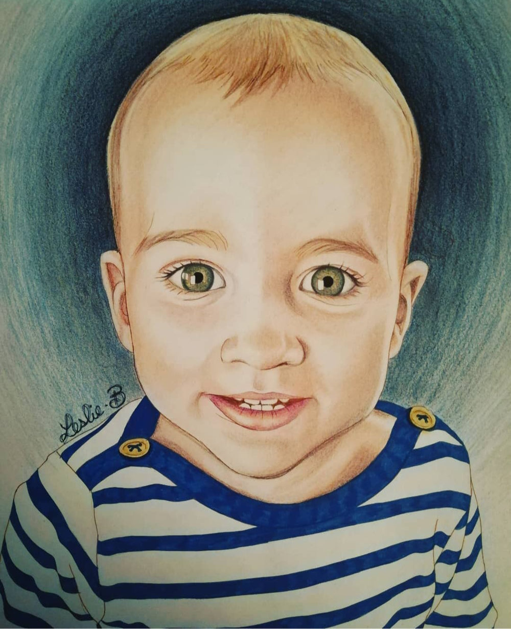 Petit garçon aux yeux magiques