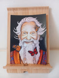 Carte postale sorcier papillon
